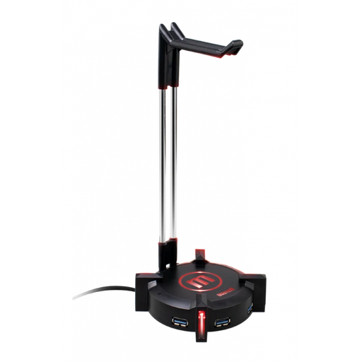 [348476] Base Maxell Stand CA-HS de Color Negro con RGB para Audífonos