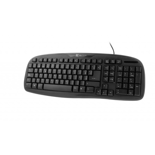 [KKS-050S] ​Teclado Klip Xtreme Stylus de Color Negro con Cable USB-A