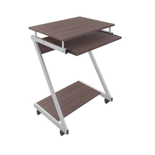 [XTF-CD194] Escritorio Tipo Z Xtech de Color Ébano de 1 Nivel para Computadora