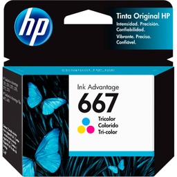 [3YM78AL] Cartucho de Tinta HP 667 de Colores