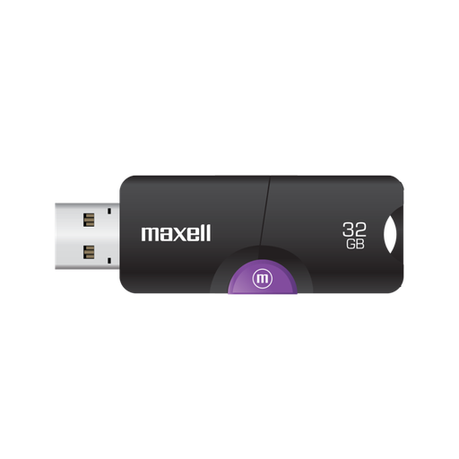 [347633] Memoria USB-A 3.2 Maxell Flix Color Morado con Negro de 32 GB