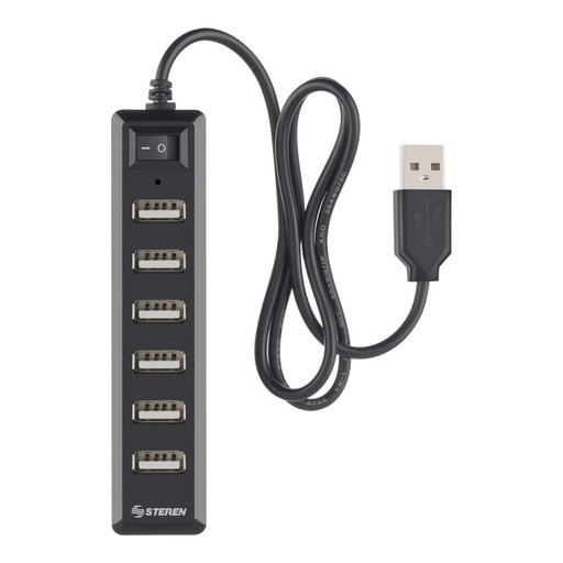[USB-537] Hub USB-A 2.0 Steren de 7 Puertos USB-A