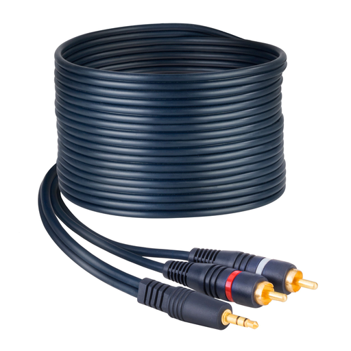 [254-050] Cable RCA a Auxiliar 3.5 mm Steren de 3.6 Metros