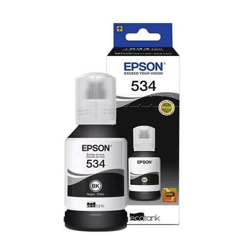 [C13T03L12A] Botella de Tinta Pigmentada Epson T534120 de Color Negro
