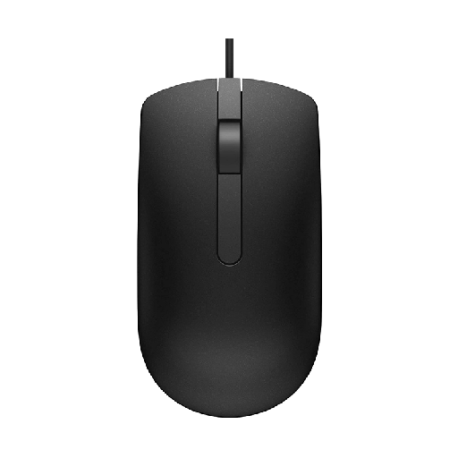 [MS116BK] Mouse Dell MS116 de Color Negro con Cable USB-A
