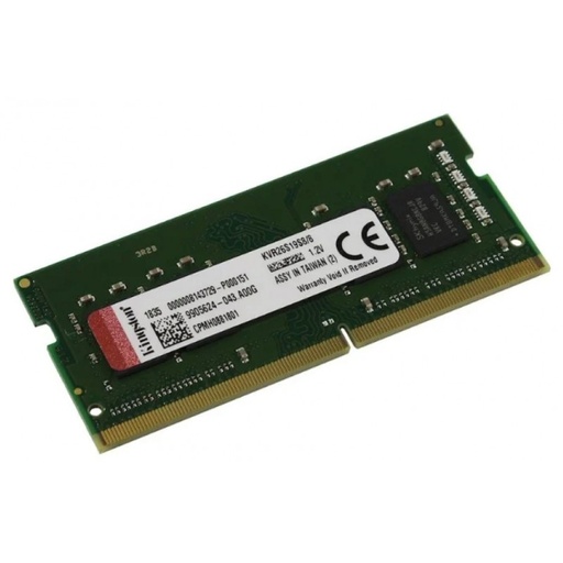 [KVR26S19S8/8] Memoria RAM SODIMM DDR4 Kingston de 8 GB a 2666 MHz