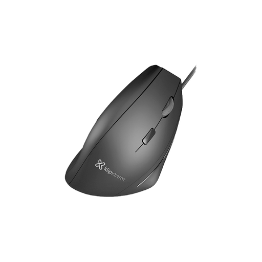 [KMO-505] Mouse Ergonómico Klip Xtreme Krest Color Negro con Cable USB-A