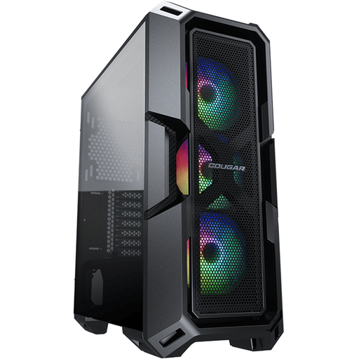 [3856C10.0001] Case Gamer Cougar MX440 Mesh RGB de Color Negro