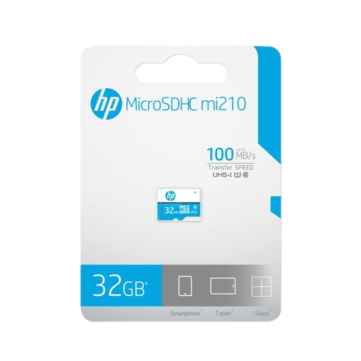 [HFUD032-1U1BA-N] Memoria MicroSDHC HP mi210 de 32 GB