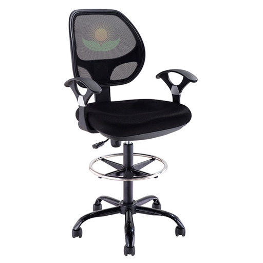 [DC-89N] ​Silla Dorasol de Mesh de Color Negro de Cajero