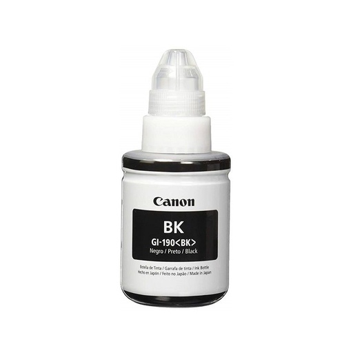 [0667C001[AC]] ​​​Botella de Tinta Canon GI-190<BK> Color Negro