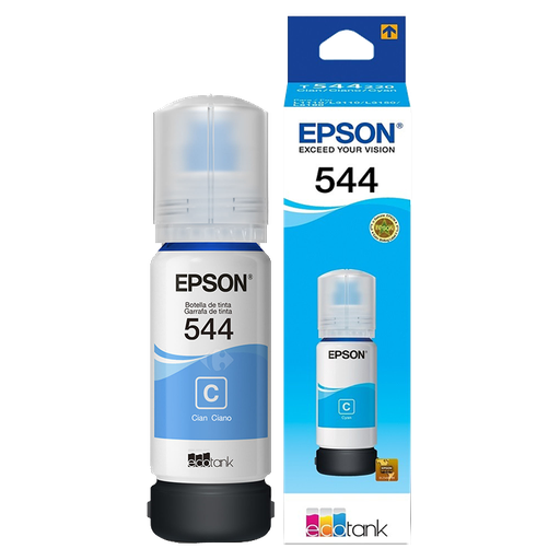 [C13T00N22A] ​​​Botella de Tinta Epson T544220 de Color Cian