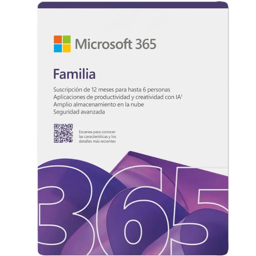 [SA020MSR79] Licencia de Microsoft 365 Familia para 1 Año y 6 Usuarios