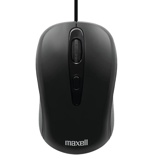 [347005] ​Mouse Maxell Básico Óptico MOWR-101 de Color Negro con Cable​ USB-A