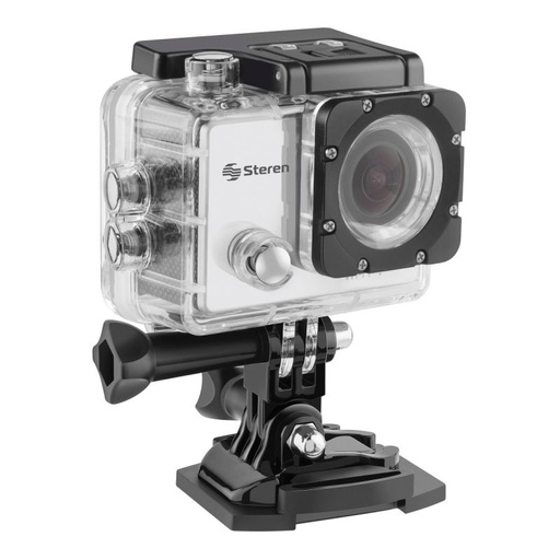 [CAM-500] Cámara Deportiva 4K + Wi-Fi Sumergible y Recargable Steren