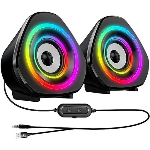 [348504] Bocinas Gamer Maxell SSG-700 USB con RGB para Computadora