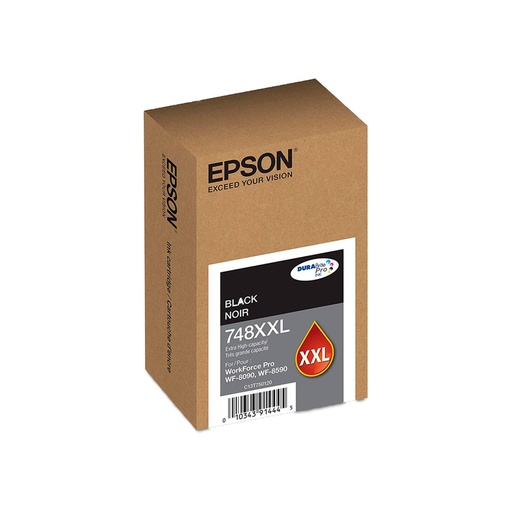 [C13T75012A] Cartucho de Tinta de Color Negro Extra Alta Capacidad Epson T748XXL120-AL