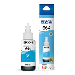 [C13T66422A] Botella de Tinta Epson T664220 de Color Cian