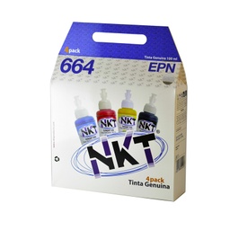 [7401103305543] Kit de 4 Tintas Genéricas NKT Compatible con 664