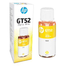 [1PM0H56AL] Botella de Tinta HP GT52 de Color Amarillo