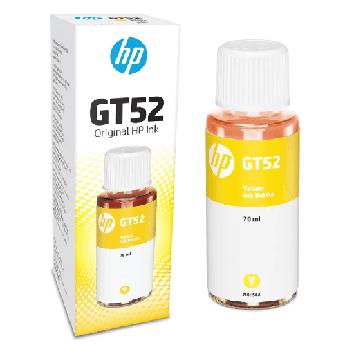 [1PM0H56AL] Botella de Tinta HP GT52 de Color Amarillo