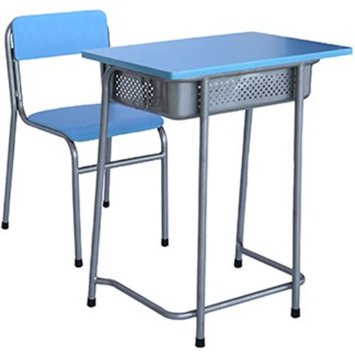 [PT-306AZ] ​​Escritorio con Silla Escolar de Plástico de Color Celeste Dorasol