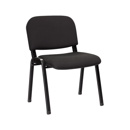 [DC-21N] Silla Dorasol  de Espera / Visita de Tela de Color Negro