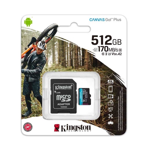 [SDCG3/512GB] ​Memoria MicroSDXC Kingston Canvas Go! Plus de 512 GB