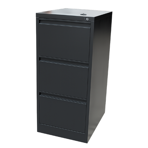 [AR1003NN] Archivo de Metal Negro de 3 Gavetas Dorasol