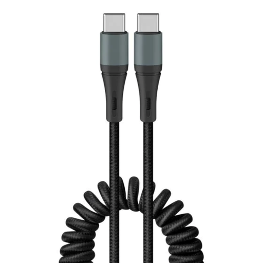 [USB-3980] Cable USB-C a USB-C Steren Tipo Resorte