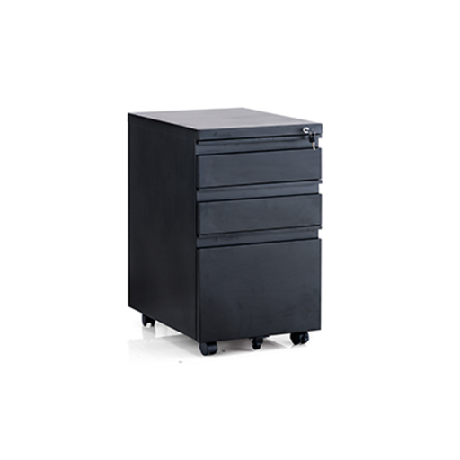 [MMB-03N] Archivo Móvil de Metal con 3 Gavetas Dorasol de Color Negro