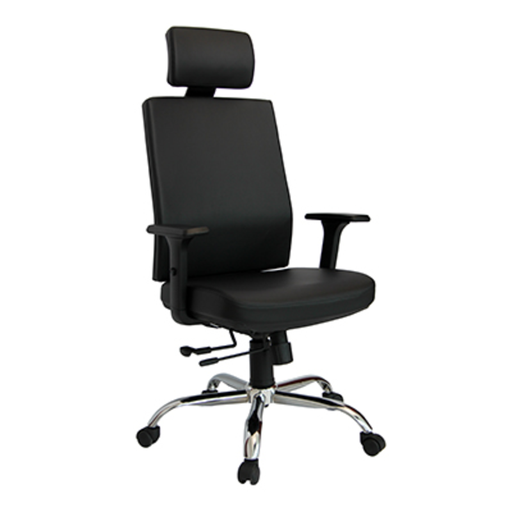 [DC-55N] Silla Ejecutiva Dorasol de Cuero Color Negro