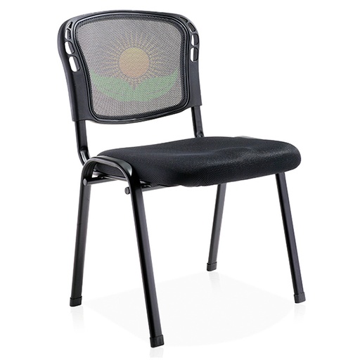 [DC-20] Silla Dorasol de Visita Acolchonada de Color Negro