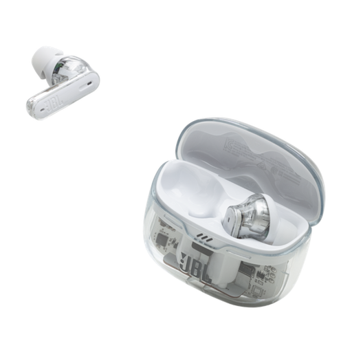 [jbltbeamgwhtam] Audífonos Bluetooth JBL Tune Beam Ghost Blanco