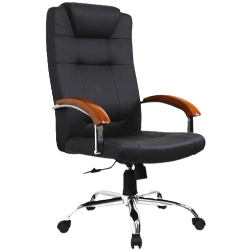 [DC-53] Silla Ejecutiva Dorasol Negra Imitación Cuero