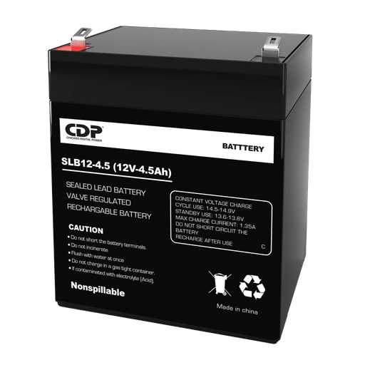 [SLB12-4.5 (12V 4.5Ah)] Batería CDP Ácido-Plomo Sellada de 12 Voltios y 4.5 Amperios