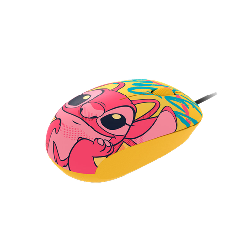[XTM-D406ST-YL] ​Mouse Xtech Edición Disney Ángel de Color Rosado con Cable USB 