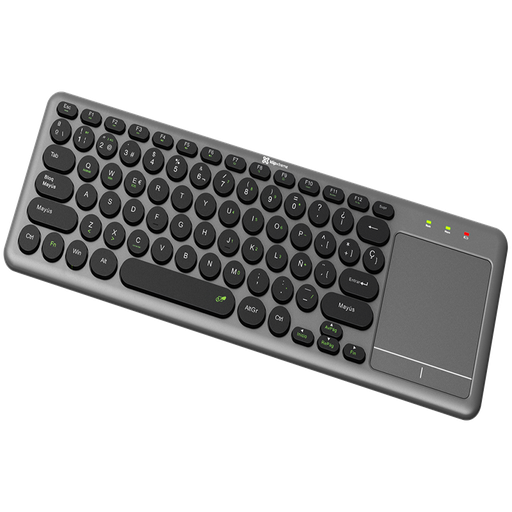 [KCK-550S] Teclado Bluetooth Klip Xtreme KeyGlider Gris con Panel Táctil