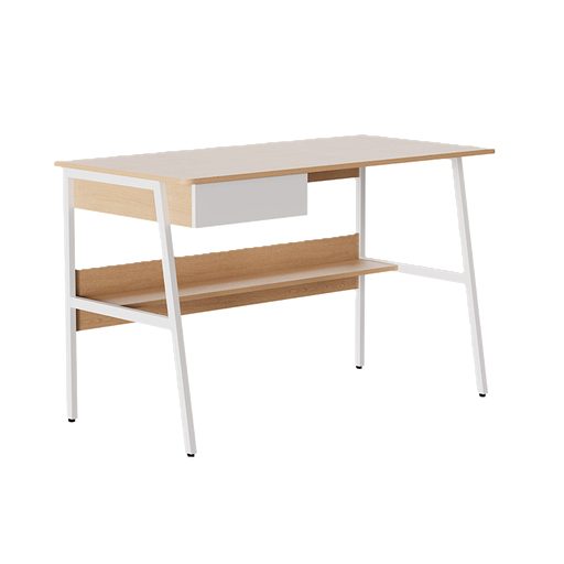 [XTF-CD207] Escritorio Xtech Color Roble con Gaveta y Estante