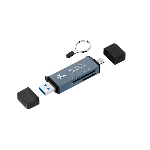 [XTC-580] Lector de Tarjetas Xtech 2 en 1 - USB-C y USB-A 3.0 