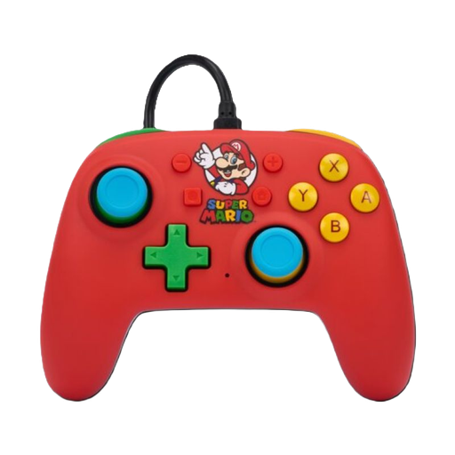 [NSGP0123-01] Control Nano PowerA Mario Medley con Cable para Nintendo Switch 