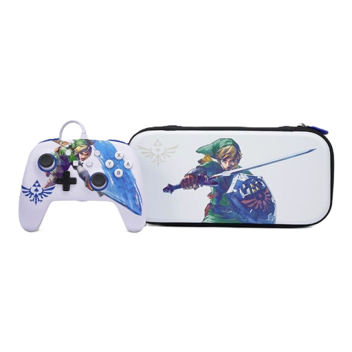 [NSAC0070-01] Control con Cable y Funda PowerA The Legend of Zelda Master Sword