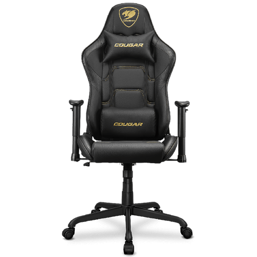 [3MELIGLB.0001] Silla Gamer Cougar Armor Elite Royal de Color Negro y Dorado