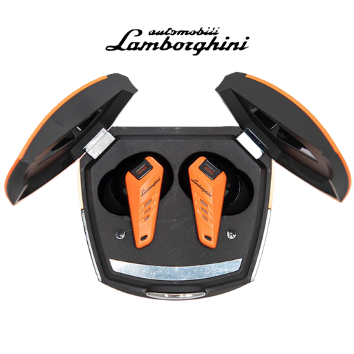 [687294230032] Audífonos Bluetooth Lamborghini Lambo Bud Huracan 700 Orange de Color Anaranjado con Negro