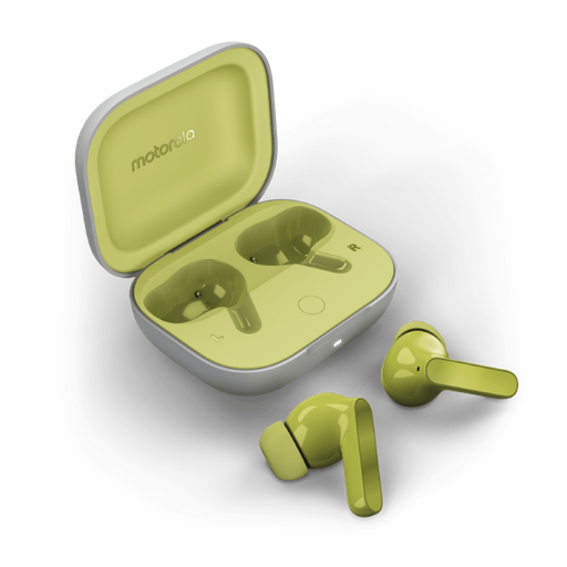 [PG38C05874] Audífonos Bluetooth Motorola MotoBuds Green Banana de Color Verde
