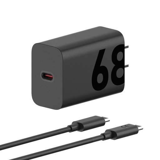 [PG38C06296] CARGADOR + CABLE MOTOROLA, 68W, TIPO C A TIPO C, COLOR NEGRO