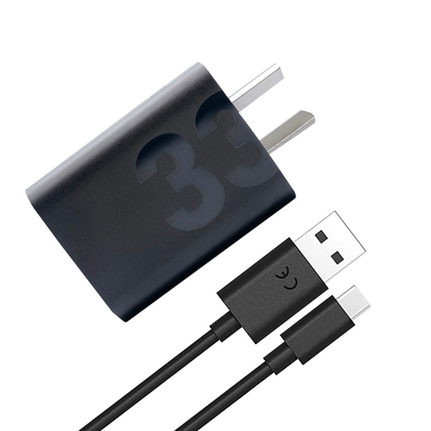 [PG38C06450] CARGADOR + CABLE MOTOROLA, 33W, TIPO C A TIPO C, COLOR NEGRO