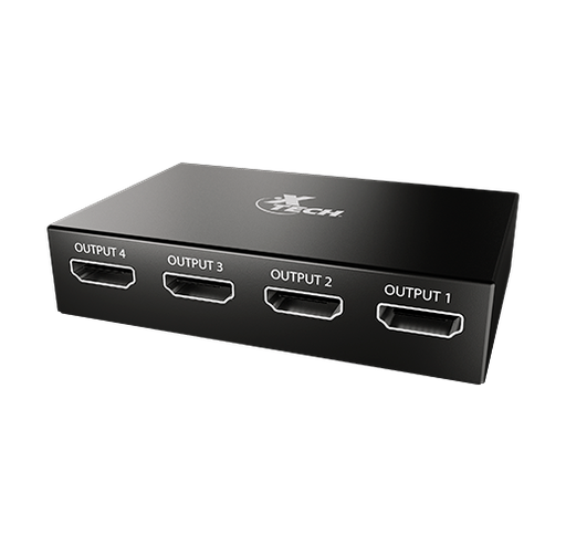 [XHA-420] Multiplicador HDMI Hembra a 4 Puertos HDMI Hembra Xtech