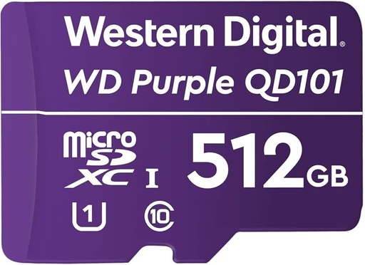 [PURPLE] Memoria MicroSDXC Western Digital Purple de 512 GB