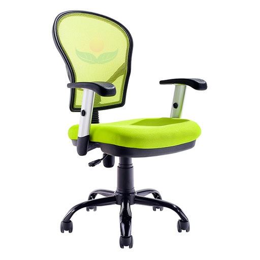 [DC-40AM] Silla Secretarial con Reposabrazos DC-40AM de Color Verde